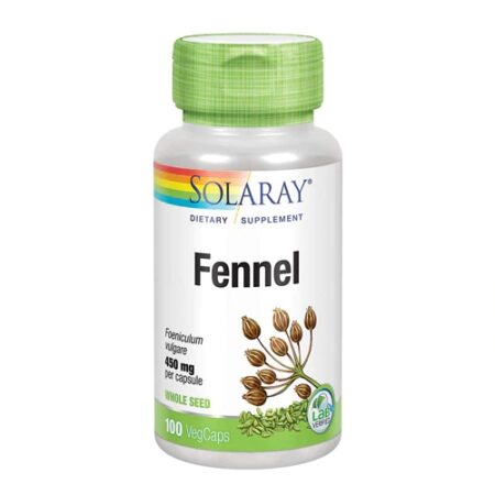 Solaray Fennel -- 450 mg - 100 Capsules