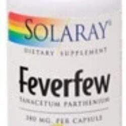 Solaray Feverfew 380mg - 100 Cápsulas: Alívio Natural para Seu Bem-Estar