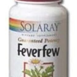 Solaray Feverfew (Tanacetum Parthenium) 350mg - 60 Cápsulas: Alívio Natural e Bem-Estar