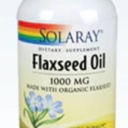 Solaray Óleo de Linhaça 1000mg - 240 Cápsulas Softgel: Saúde e Bem-Estar Essenciais