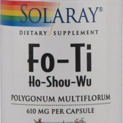 Solaray Fo-Ti Ho-Shou-Wu - 100 Cápsulas: Vitalidade e Longevidade para Você