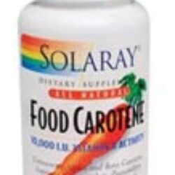 Solaray Food Carotene 10000 UI - 200 Cápsulas Softgel: Vitamina A Natural Premium
