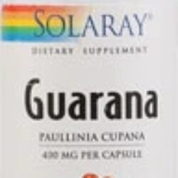 Solaray Guarana 400 mg - 100 Cápsulas: Energia e Foco Natural para o Seu Dia