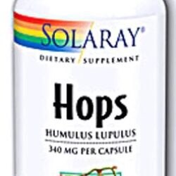 Solaray Hops - 100 Cápsulas: Conheça os Benefícios Naturais do Lúpulo para Seu Bem-Estar