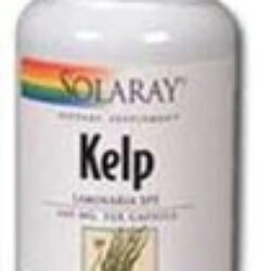 Solaray Kelp com Ácido Fólico – 180 Cápsulas Vegetarianas | Nutrição Marinha Essencial