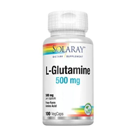 Solaray L-Glutamine -- 500 mg - 100 Vegetarian Capsules