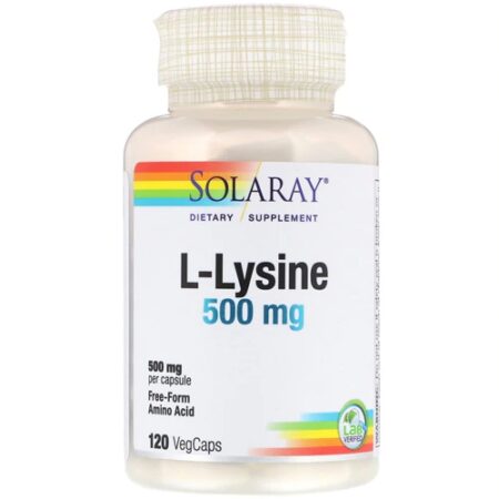 Solaray L-Lysine -- 500 mg - 120 VegCaps