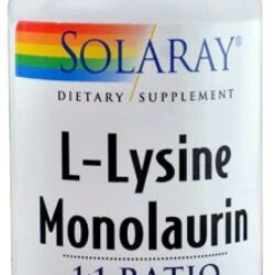 Solaray L-Lisina Monolaurina 60 Cápsulas Vegetarianas: Fortaleça sua Saúde Imunológica