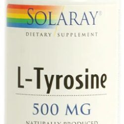 Solaray L-Tirosina 500 mg - 100 Cápsulas: Energia e Foco para o Seu Dia