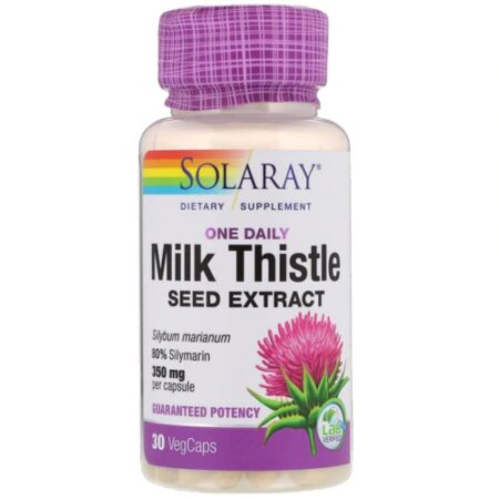 Solaray Milk Thistle Seed Extract -- 350 mg - 30 VegCaps