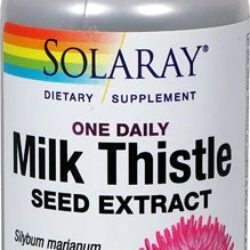 Solaray Milk Thistle 60 Cápsulas Veganas - Cardo Mariano Puro para Saúde Hepática