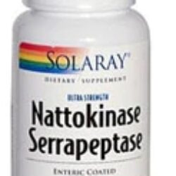 Solaray Nattokinase Serrapeptase 30 Cápsulas Vegetarianas - Suporte ao Bem-Estar
