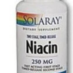 Solaray Niacina 250mg - 100 Cápsulas Vegetarianas: Saúde Cardiovascular e Bem-Estar