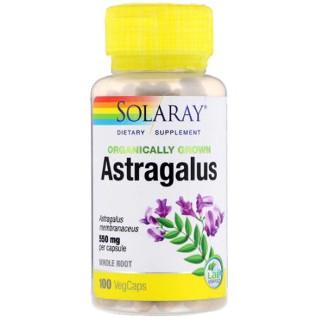 Solaray Organically Grown Astragalus -- 550 mg - 100 VegCaps