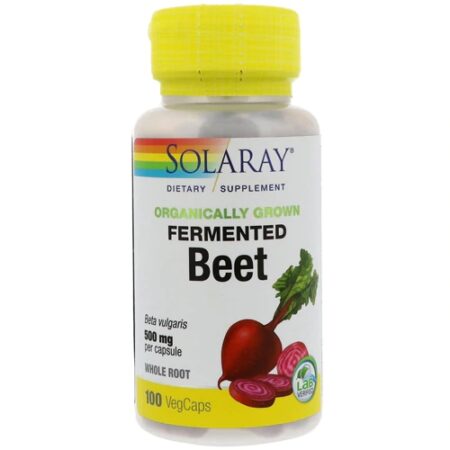 Solaray Organically Grown Fermented Beet Root -- 500 mg - 100 VegCaps