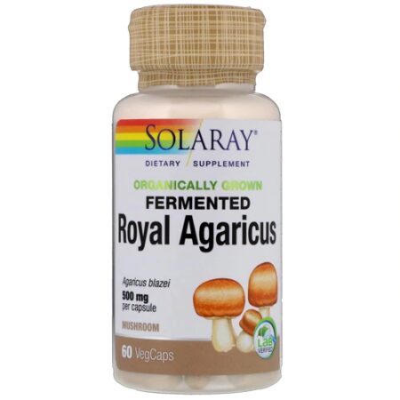 Solaray Organically Grown Fermented Royal Agaricus Mushroom -- 500 mg - 60 VegCaps