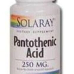 Solaray Ácido Pantotênico 250 mg - 100 Cápsulas: Energia e Bem-Estar Essenciais