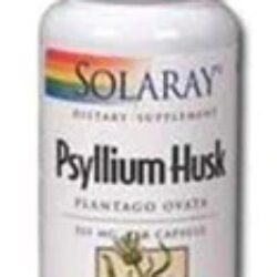 Solaray Psyllium Husk 525 mg - 100 Cápsulas: Saúde Digestiva e Bem-Estar