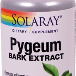 Solaray Pygeum Africanum Bark Extract 50mg - 60 Cápsulas Vegetais: Saúde Próstata e Bem-Estar Masculino