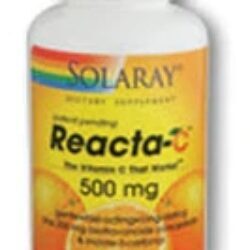 Solaray Reacta-C™ 500mg: Vitamina C de Alta Absorção em 180 Cápsulas Vegetarianas