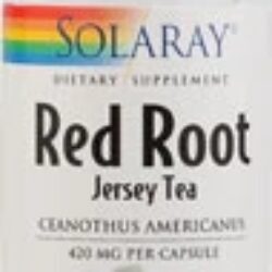 Solaray Red Root Jersey Tea - 420mg por Cápsula | 100 Cápsulas
