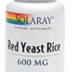 Solaray Arroz de Levedura Vermelha 600mg - 45 Cápsulas Vegetarianas - Saúde Cardiovascular