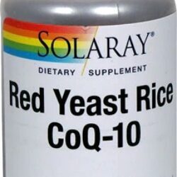 Solaray Arroz de Levedura Vermelha Plus CoQ-10 60 Cápsulas Veganas: Saúde Cardiovascular Otimizada
