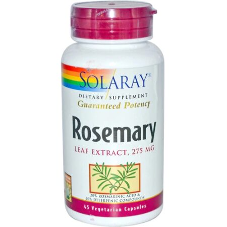 Solaray Rosemary Leaf Extract -- 275 mg - 45 Vegetarian Capsules