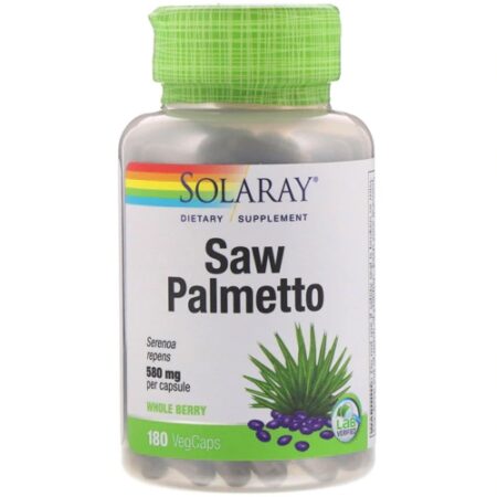 Solaray Saw Palmetto -- 580 mg - 180 VegCaps