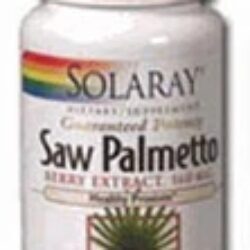 Solaray Saw Palmetto Berry Extract 160mg - 60 Cápsulas Gelatinosas: Saúde da Próstata e Bem-Estar Masculino