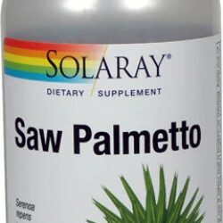 Solaray Saw Palmetto Fruta Inteira 580mg - 360 Cápsulas: Saúde da Próstata e Bem-Estar Masculino