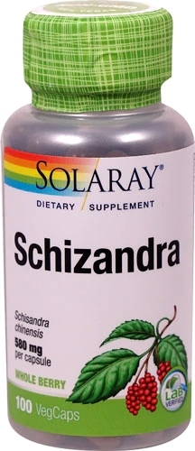 Solaray Schizandra 580 mg - 100 VegCaps: Sua Aliada Natural para Vitalidade e Bem-Estar