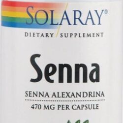 Solaray Senna 100 Cápsulas: Alívio Natural e Bem-Estar Intestinal