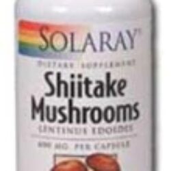 Solaray Shiitake Mushroom 600 mg - 100 Cápsulas: Potencialize sua Imunidade Naturalmente