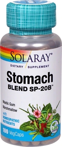 Solaray Stomach Blend SP-20B™: 100 Cápsulas Vegetarianas para o Bem-Estar Digestivo