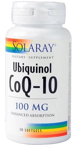 Solaray Ubiquinol CoQ-10 100mg - 30 Cápsulas Softgel: Energia e Proteção Celular Avançada