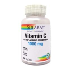 Solaray Vitamina C 1000mg - 100 VegCaps: Potencialize Sua Saúde e Imunidade