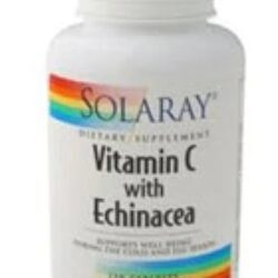Solaray Vitamina C com Equinácea 500mg - 120 Cápsulas Vegetais - Potencialize sua Imunidade Natural