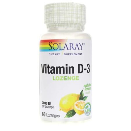 Solaray Vitamin D-3 Lemon -- 2000 IU - 60 Lozenges