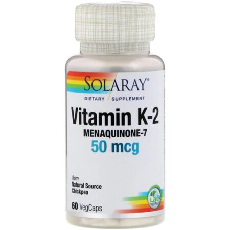 Solaray Vitamin K-2 Menaquinone-7 -- 50 mcg - 60 VegCaps