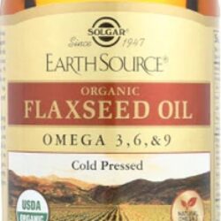 Óleo de Linhaça Orgânico Solgar Earth Source® - 473ml | Rico em Ômega 3, 6 e 9