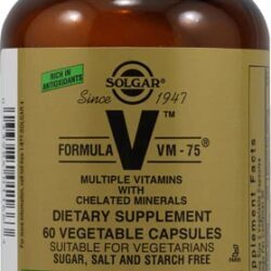Solgar Formula VM-75®: Multivitamínico Essencial com 60 Cápsulas Vegetais para Sua Saúde