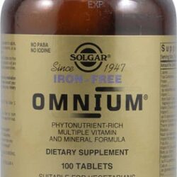Solgar Omnium® Ferro-Livre 100 Comprimidos - Sua Fórmula Multivitamínica Essencial
