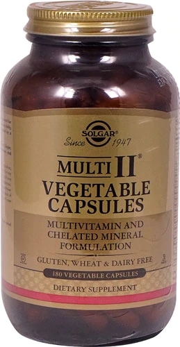 Solgar Multi II® Multivitamínico e Mineral - 180 Cápsulas Vegetais