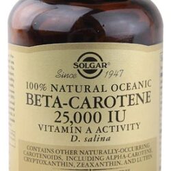 Solgar Beta-Caroteno Natural Oceânico 25000 IU - 90 Cápsulas Gelatinosas - Potência e Vitalidade