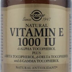 Solgar Vitamina E 1000 UI - 100 Cápsulas Vegetais Softgel - Antioxidante Poderoso