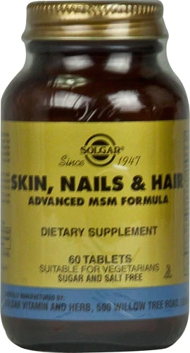 Solgar Skin Nails and Hair 60 Tabletes - Beleza e Saúde de Dentro para Fora