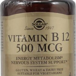 Solgar Vitamina B12 500 mcg - 100 Comprimidos: Energia e Bem-Estar Essenciais