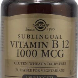 Solgar Vitamina B12 Sublingual 1000 mcg - 100 Nuggets: Energia e Vitalidade Essenciais