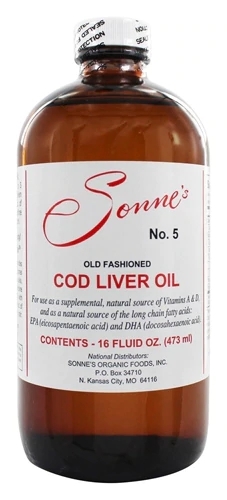 Óleo de Fígado de Bacalhau Sonne's No 5 - 473ml: Saúde e Vitalidade para Você